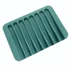 Portasapone Portasapone in silicone per doccia Bagno Portasapone da cucina Forniture per il bagno Vassoio Soft Box Soapbox Home Plate Holder