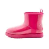 Platforma designerska Uggss Ugglie Australian Classic Clear Mini Boots Australia Womens Winter Snow Futra Furry Satynowe buty kostki śnieg śnieg pół kolan krótkie