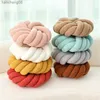 Cushion/Decorative Home Bedroom Throw Three Strands of Rope Coil Flower Round Back Sofa Handwoven Cushion Comfortable