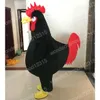 Desempenho preto branco galo mascote trajes dos desenhos animados carnaval presentes de halloween unisex fantasia jogos roupa férias ao ar livre publicidade outfit terno