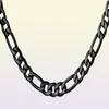 Hela klassiska Figaro Cuban Link Chain Necklace 18K Real Gold Plated316L rostfritt stål Fashion Men smycken Tillbehör Punk 2978592