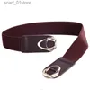 Belts Fashion PU Leather Elastic Wide Belts for Women Stretch Thick Waist Dress Plus Size By BeltoxfineL231117