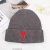 Classic Ami Wool Knit Hat for Ladies Beanie Cap Winter Woven Warm Stylish Men's Hat