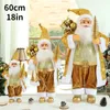 ديكورات عيد الميلاد Big Santa Claus Doll 60cm Dhristm Doll Doll Gift Merry Christmas Decortations for Home Olments Natal Navidad 231117