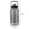 bouteille d'eau 2L / 3L / 3.8L Portable Grande Capacité Bouteille D'eau Transparent Grande Ouverture Fitness Sport Bouteille Bouilloire pour L'extérieur P230324