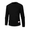 Men's Hoodies Sweatshirts New Men's Round Neck Loose Color Matching Pullover Sweater Knit Youth Casual Bottom Shirt Men