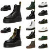 Botas de desenhista curtas mulheres botas Docs Martens Designer Homens Mulheres Alta Couro Inverno Botas de Neve Dr Martinss Bottes Oxford Bottom Ankle Shoes Preto Branco Botas