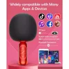 New Bluetooth Karaoke Microphone Magic Voice Wireless Karaoke Microphone with Speaker Karaoke Microphones for Kids and Adults Best