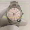 5 kolor unisex 36 mm zegarek prawdziwe zdjęcie kobiety 126000 czerwony zielony zielony różowy niebieski tarcza gładka ramka 904L stalowa bransoletka ewf cal.3230 Automatyczne zegarki ruchowe