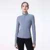 Lu Lu Cappotto Felpa con cappuccio Align Yoga Giacche da allenamento al limone Donna Cerniera completa Slim Manica lunga Crop Top Camicie con tasche Cappotto fitness Sport Palestra B LL Jogger