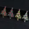 Pins Brooches Exquisite Christmas Tree Brooches For Women Fashion Colorful Rhinestone Brooch Pins Jewelry La Clothes Accessories Xmas GiftL231117