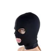 Jouets pour adultes Jouets sexy pour couples Fétiche Bouche ouverte Masque à capuche Tête Noir Jeux pour adultes Masque érotique Cagoule Sexy Eye BDSM Couvre-chef Esclave Bondage 231116