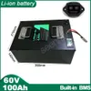 Batterie Li-ion 60V 100AH avec chargeur, batterie au Lithium polymère, parfaite pour véhicule électrique 8000W, Tricycle, moto, vélo électrique, Scooter