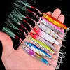 Aorace 10pcs Süper Quatity Metal Döküm Jig 7G-10G-21G-28G Kıyı Drag Dökme Dökme Jigging Spoon Fishing Cazibesi Yapay Yem Tackle Fishingfishing Lures Metal Jig