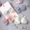 Schattige Kinderen Baby Meisje Haar Clips Garen Ster Boog Kinderen Meisjes Haarspelden Haarspeldjes Haarspeldjes Pailletten Baby Haar Accessoires297R