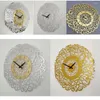 Horloges murales Acrylique Sourate Al Ikhlas Horloge Calligraphie Islamique Eid Décor Miroir Décoration