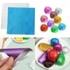 Gift Wrap 100PCS Golden Color Aluminum Foil Paper Metal Embossing Package Wedding Party Supplies