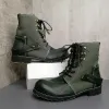 Handmade Men Ankle Boots Big Size Genuine Leather Male Outdoor Retro Boots P35D50