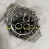 18 Kolor Men Chronograph Watch 904L Stalowe Zdjęcie Męskie 40 mm 116500 czarna tarcza ceramiczna 116508 18K żółte złoto 7750 Ruch 116519 Automatyczne zegarki Chrono