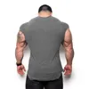 Hommes T-shirts Hommes Gym Singlets Sweatshirts sans manches Gilet lettres imprimer Bodybuilding Fitness mâle débardeur Chemises Casual Muscle chemise 230417