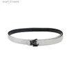 Belts 2023 New Letter Buckle Belts Women Men Adjustable Cinch Casual Leather Belt Simple Solid Color Tren Designer WaistbandL231117