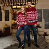 Family Matching Outfits Autumn And Winter Couples Matching Sweater Set Family Matching Outfits Men Women Elk Snowflake Christmas Love Tops Clothes 4 231117