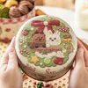 Garrafas de armazenamento criativo jar fofo fofo de natal Candy Ferel Seal Recipiente de Cartoon Cookies Organizadores de sobremesas Decoração de vasos de comida em casa