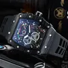 Luxury Quartz Watch High Precision Imitation Carbon Brazed Wood Pattern Dial Hollow Out Business Men's Quartz Calendar Watch