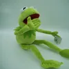 Poupées en peluche 45 cm dessin animé les Muppets KERMIT grenouille jouets en peluche doux garçon poupée pour enfants cadeau d'anniversaire 230417