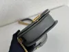 Canal 10A Bolsos con solapa de diseñador Bolso de calidad 1: 1 Bolso bandolera de caviar Bolso de lujo para mujer Bolso de mano con cadena cruzada de cuero de piel de cordero para mujer con caja