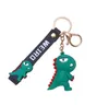 19 Style Originality Design Cartoon Key Rings Boy and Girl Animal Rubber Metal Cute Car Backpack Pendant Keychain Children Toy Gift Jewelry Accessories Hanging Drop