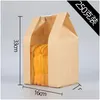Reusable Grocery Bags Customized Take Away Food Bag Fashion Shop Brown Kraft Paper Bags Toast Open Window Drop Delivery Home Garden Ho Dh8Jp