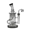 SAML Color Klein Bong Hookahs SOL Dab Rig Glass Recycler Smoking Flower Water Pipe Seed Of Life joint Size 14.4mm Thick Base PG3003C (FC-Klein)