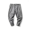 Men's Pants Jogger Men Sweatpants Pencil Fashion Casual Elastic Waist Trousers Male Harajuku Navy Black