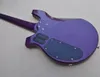 Guitare basse électrique à 5 cordes, violet brillant, avec matériel chromé, micros HH, offre Logo/couleur personnalisable