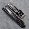 Watch Bands Handmade Crocodile Leather Watchband 18 19 20 21 22mm Soft Genuine Bracelet Suitable For Vintage Models