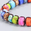 Charm Bracelets 7 Chakra Tibetan Buddhist Bracelet Natural Emperor Stone Pillar Beads For Men Women Yoga Meditation Jewelry