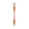 Pędzle do makijażu 1 szt. Profesjonalny podwójny cień do cienia do powiek podkładu twarzy Blush Beauty Tool