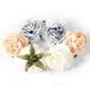 Decorative Flowers 10Pcs 8cm Artificial Rose Real Touch Bridal Bouquets For Wedding Table Home Party Decorations DIY Scrapbook Supplies