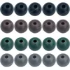 Karpfenfischerungsperlen 100pcs/Los rund weiche gummi schwarzgrün braun graue Karpfenfischereiungsperlen 4mm/5 mm/6 mm/7 mm/8mm Fischereiköder