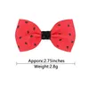 Baby Watermelon Printed Bow Hair Clips Dziewczęta wstążka Bowknot HairPins Barrettes Kids Bangs Hair Akcesoria do włosów