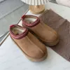 Femmes Tazz Pantoufles Tasman Fur Slides Classique Ultra Mini Plateforme Boot Slip-on Les Petites Daim Laine Mélange Confort Hiver Desi6