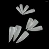 False Nails 500st/Set White Clear Natural Stiletto Long Fake Tips Manicure Artificial Salon Full Cover