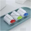 Toothbrush Holders Convenient Rolling Tube Tootaste Squeezer Seat Holder Stand Rotate Dispensers For Bathroom Accessories Drop Deliver Dhlao
