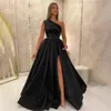 One Shoulder Evening Dress Red Royal Blue Prom Gown A Line Pleat Formal Dress Elagant Prom Dresses Party Dresses