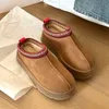 Tasman Pantoufles Designer Slides Chaussures Australie Daim Shearling Plate-forme Bottes de neige Classique Ultra Mini Boot Graines de moutarde Femmes Bottines d'hiver Hommes Ver d'hiver
