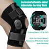 Elbow Knee Pads Hinged Knee Brace Adjustable Knee Support with Side Stabilizers of Locking Dials for Knee Pain Arthritis ACL PCL Meniscus Tear 230417