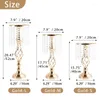 Party Decoration 52cm Tall Crystal Candle Flower Holder Centerpiece Candlestick Road Lead Flowers For Wedding Table Decor