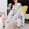 Women's Jackets Fashion Design White Black Sunscreen Clothing Women's Summer Jacket UV Protection Ice Silk Breathable Thin Hooded Casual Coat 230417