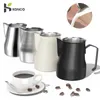 Milchkännchen Milchaufschäumkrug Krug 350500ML Edelstahl Kaffee Milchaufschäumkrug für Espresso Latte Art Barista Dampfmilchkännchen 230417